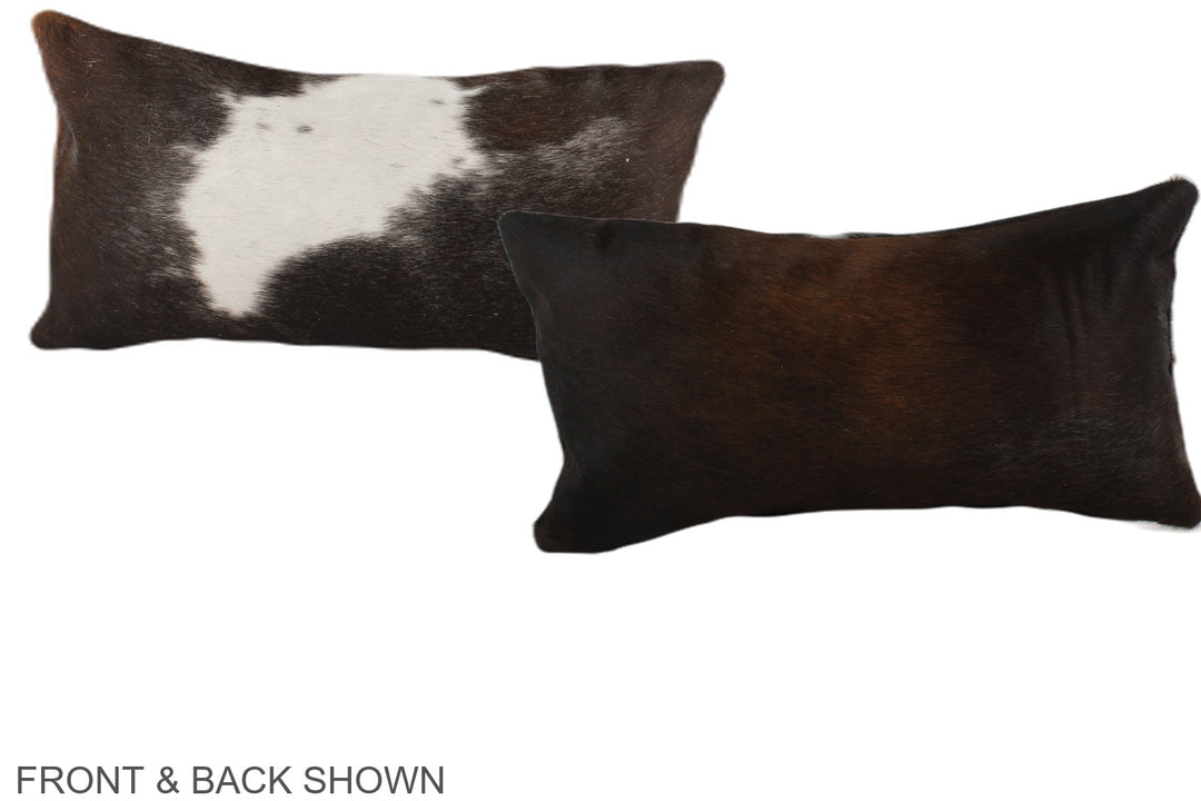 Chocolate 12"x22" Brazilian Cowhide Pillow #A37952 by Hudson Hides