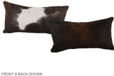 Chocolate 12"x22" Brazilian Cowhide Pillow #A37952 by Hudson Hides
