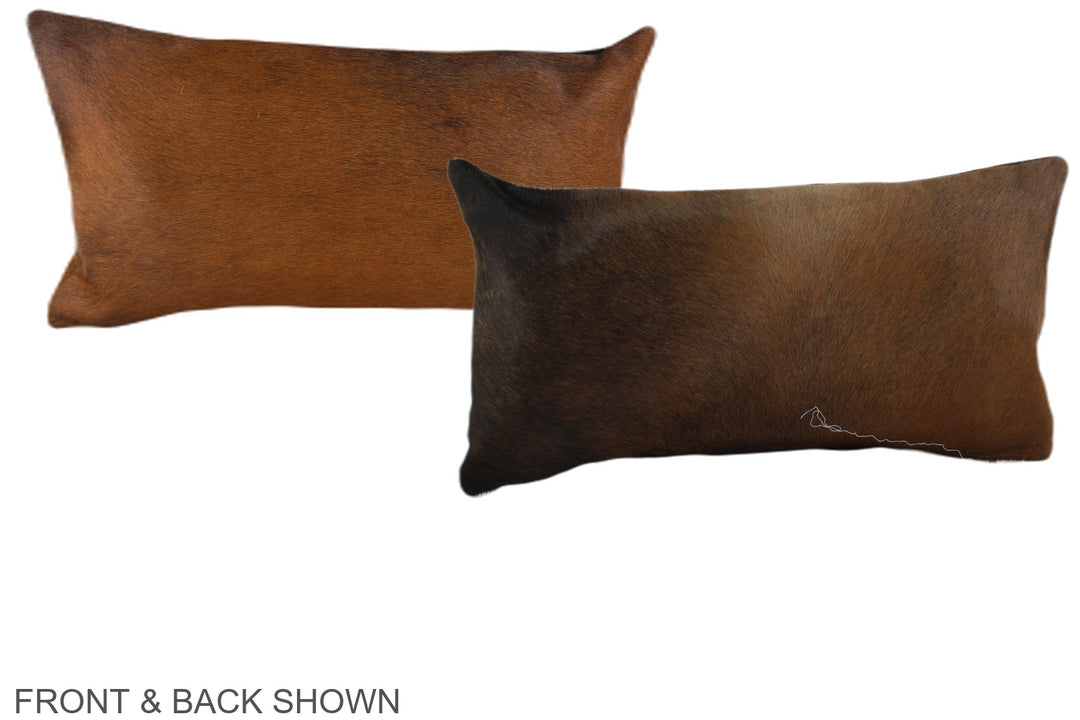 Chocolate 12"x22" Brazilian Cowhide Pillow #A37955 by Hudson Hides