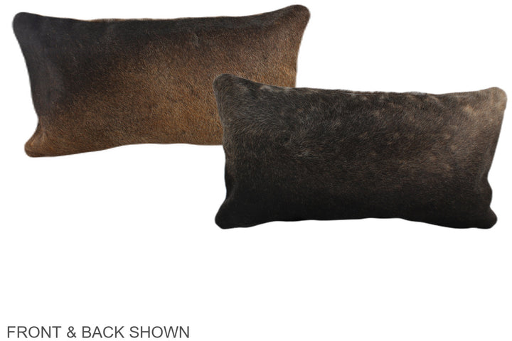 Chocolate 12"x22" Brazilian Cowhide Pillow #A37957 by Hudson Hides