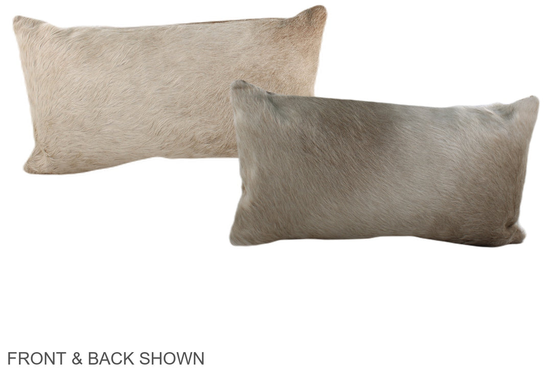 Champagne 12"x22" Brazilian Cowhide Pillow #A37963 by Hudson Hides