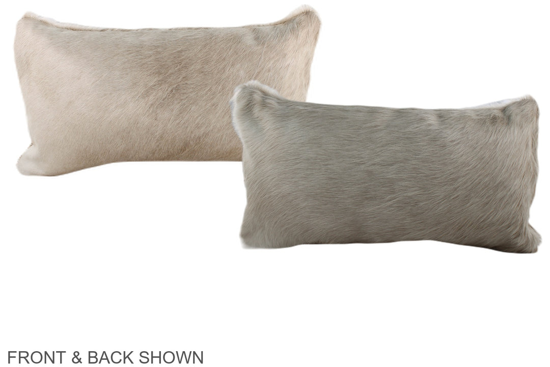 Champagne 12"x22" Brazilian Cowhide Pillow #A37968 by Hudson Hides