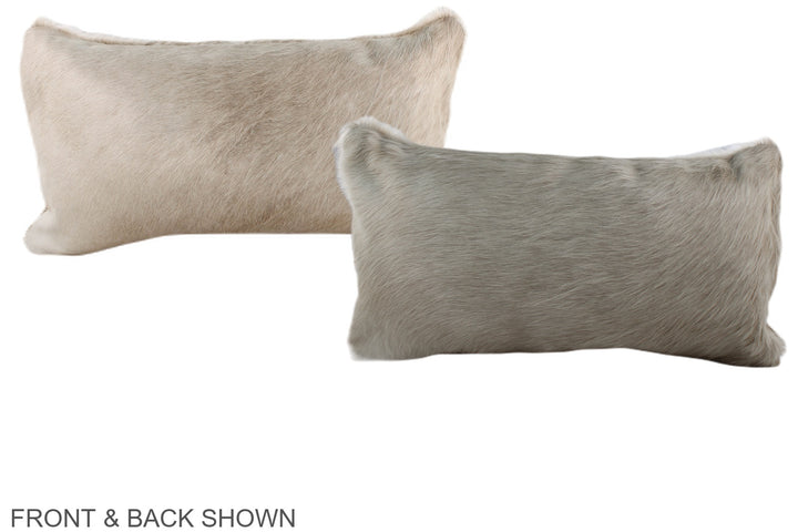 Champagne 12"x22" Brazilian Cowhide Pillow #A37968 by Hudson Hides