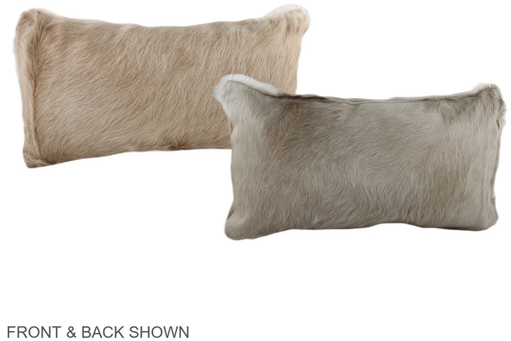 Champagne 12"x22" Brazilian Cowhide Pillow #A37971 by Hudson Hides