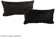 Solid Black 12"x22" Brazilian Cowhide Pillow #A37981 by Hudson Hides
