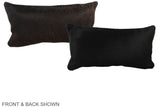 Solid Black 12"x22" Brazilian Cowhide Pillow #A37981 by Hudson Hides