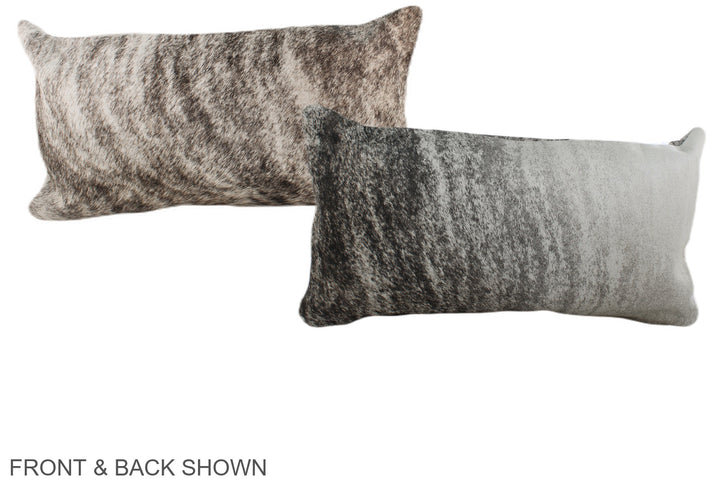 Grey 12"x22" Brazilian Cowhide Pillow #A37982 by Hudson Hides