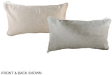 Solid White 12"x22" Brazilian Cowhide Pillow #A37983 by Hudson Hides