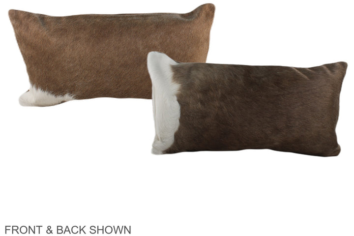 Taupe 12"x22" Brazilian Cowhide Pillow #A37984 by Hudson Hides