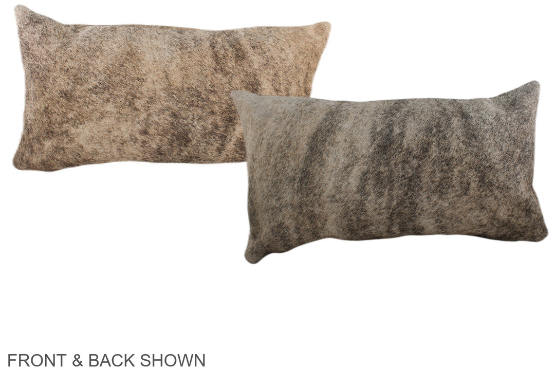 Light Brindle 12"x22" Brazilian Cowhide Pillow #A37987 by Hudson Hides