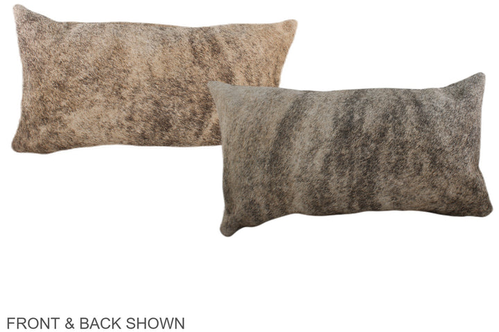 Light Brindle 12"x22" Brazilian Cowhide Pillow #A37987 by Hudson Hides