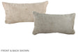 Ivory with Beige 12"x22" Brazilian Cowhide Pillow #A37988 by Hudson Hides