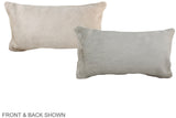 Solid White 12"x22" Brazilian Cowhide Pillow #A37991 by Hudson Hides