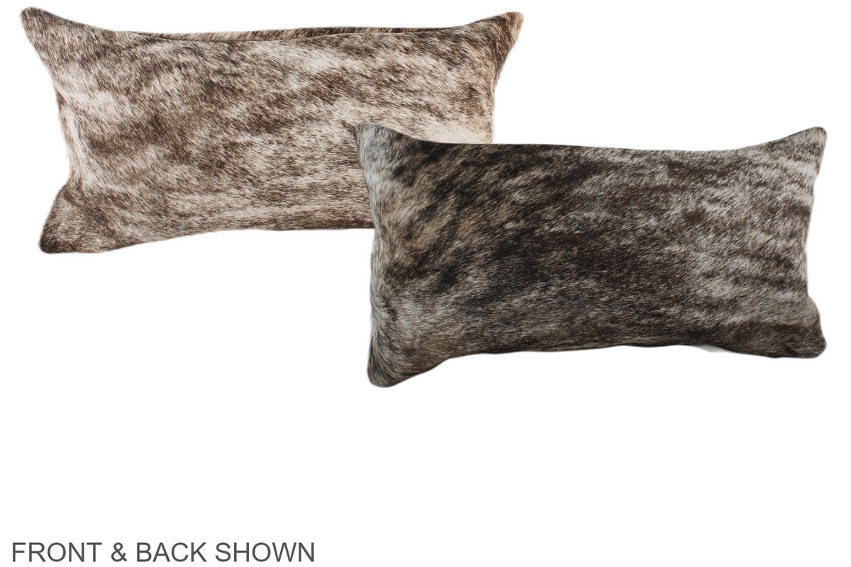 Grey Cowhide Pillow #A37992