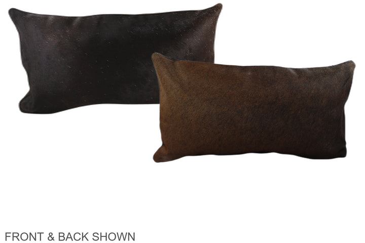 Chocolate 12"x22" Brazilian Cowhide Pillow #A37996 by Hudson Hides