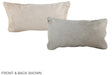 Solid White 12"x22" Brazilian Cowhide Pillow #A37997 by Hudson Hides