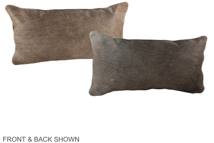 Taupe 12"x22" Brazilian Cowhide Pillow #A38011 by Hudson Hides
