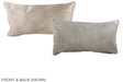 Ivory with Beige 12"x22" Brazilian Cowhide Pillow #A38019 by Hudson Hides