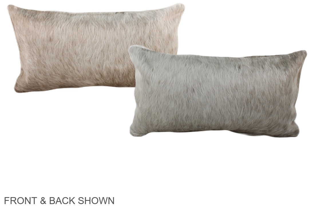 Champagne 12"x22" Brazilian Cowhide Pillow #A38021 by Hudson Hides