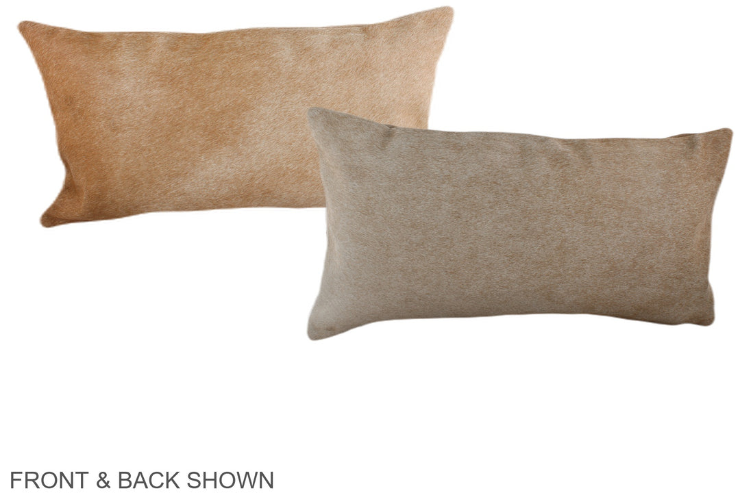Beige 12"x22" Brazilian Cowhide Pillow #A38023 by Hudson Hides