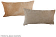 Beige 12"x22" Brazilian Cowhide Pillow #A38023 by Hudson Hides
