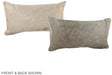 Ivory with Beige 12"x22" Brazilian Cowhide Pillow #A38028 by Hudson Hides