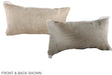 Champagne 12"x22" Brazilian Cowhide Pillow #A38038 by Hudson Hides