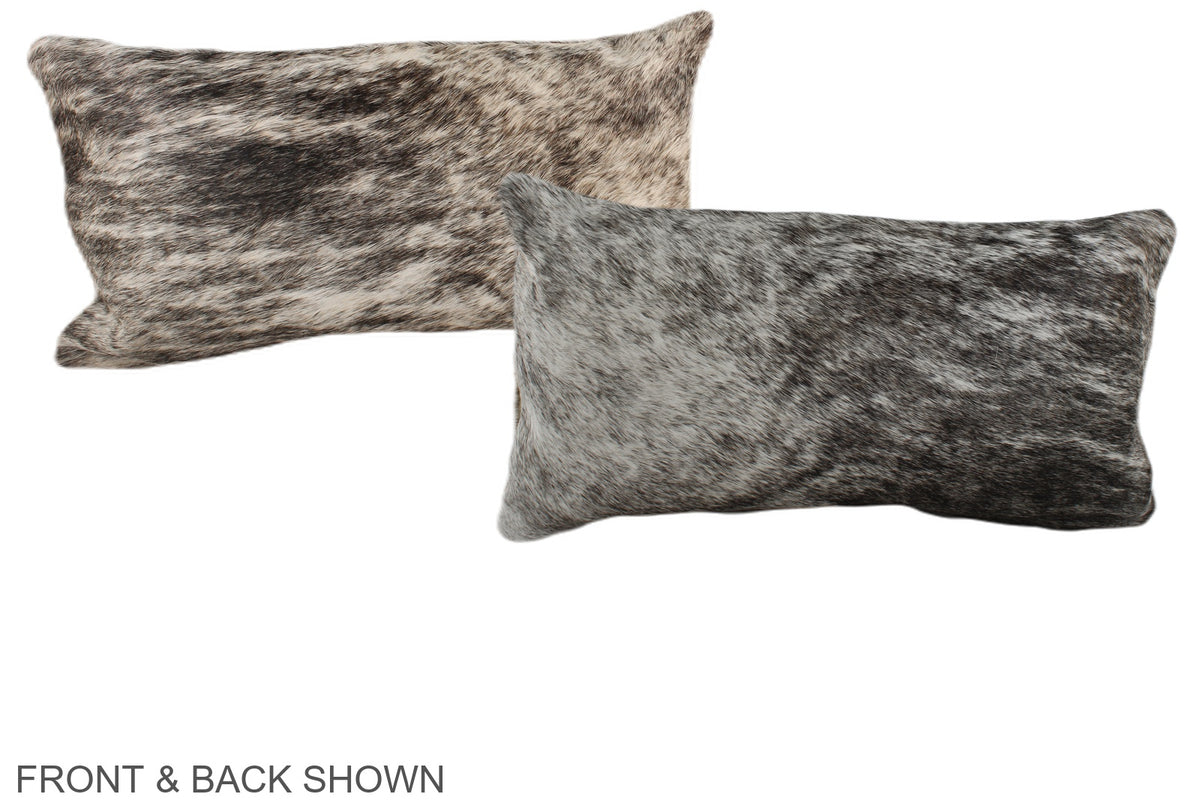 Grey Cowhide Pillow #A38040