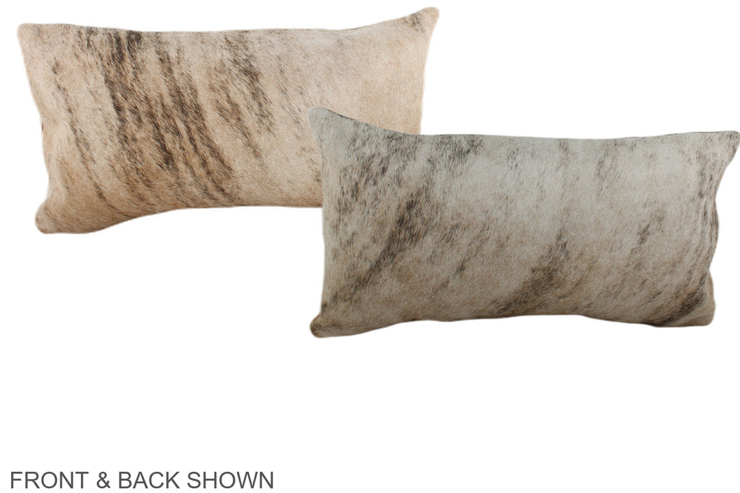 Light Brindle 12"x22" Brazilian Cowhide Pillow #A38043 by Hudson Hides
