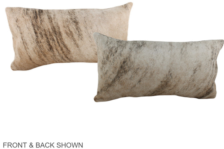 Light Brindle 12"x22" Brazilian Cowhide Pillow #A38043 by Hudson Hides