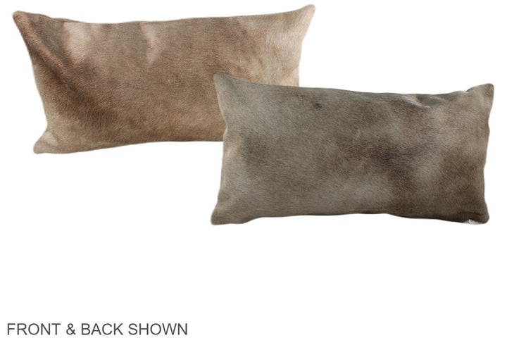 Taupe 12"x22" Brazilian Cowhide Pillow #A38045 by Hudson Hides