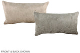 Champagne 12"x22" Brazilian Cowhide Pillow #A38048 by Hudson Hides