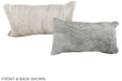 Grey 12"x22" Brazilian Cowhide Pillow #A38050 by Hudson Hides