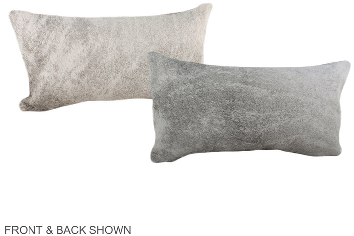 Grey 12"x22" Brazilian Cowhide Pillow #A38052 by Hudson Hides