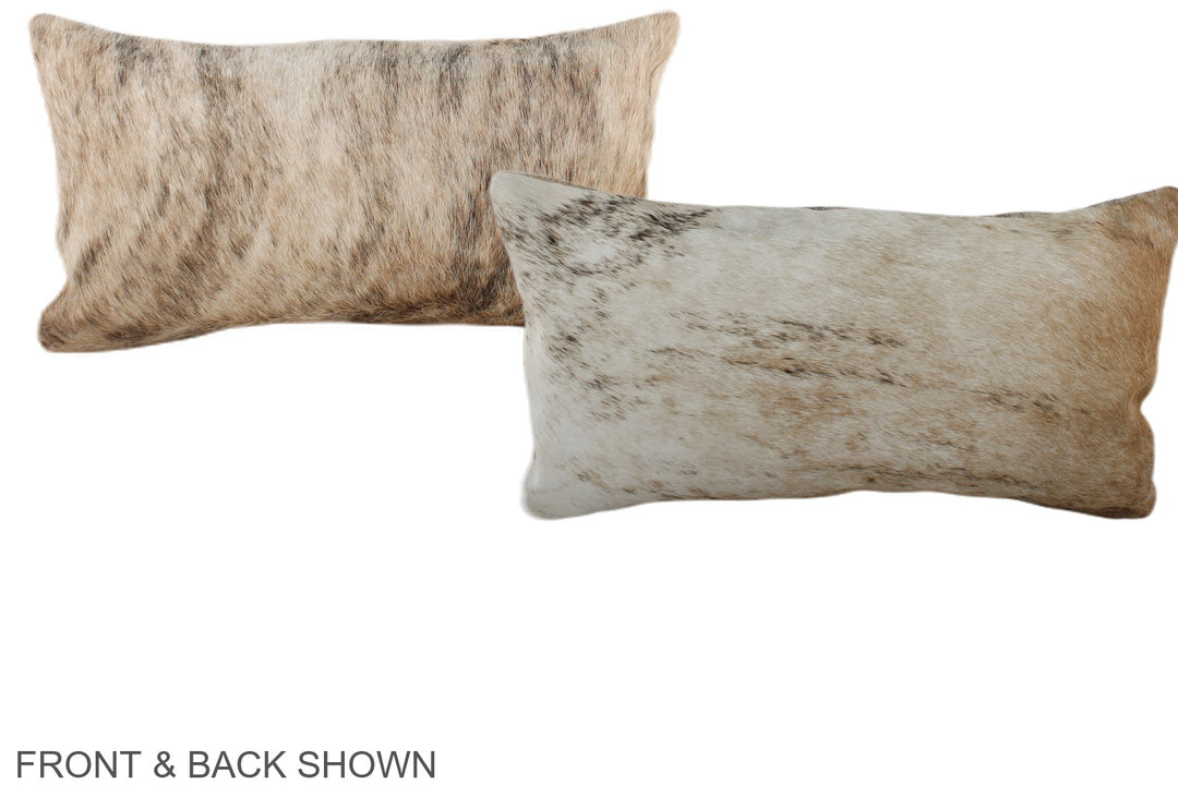 Light Brindle 12"x22" Brazilian Cowhide Pillow #A38055 by Hudson Hides