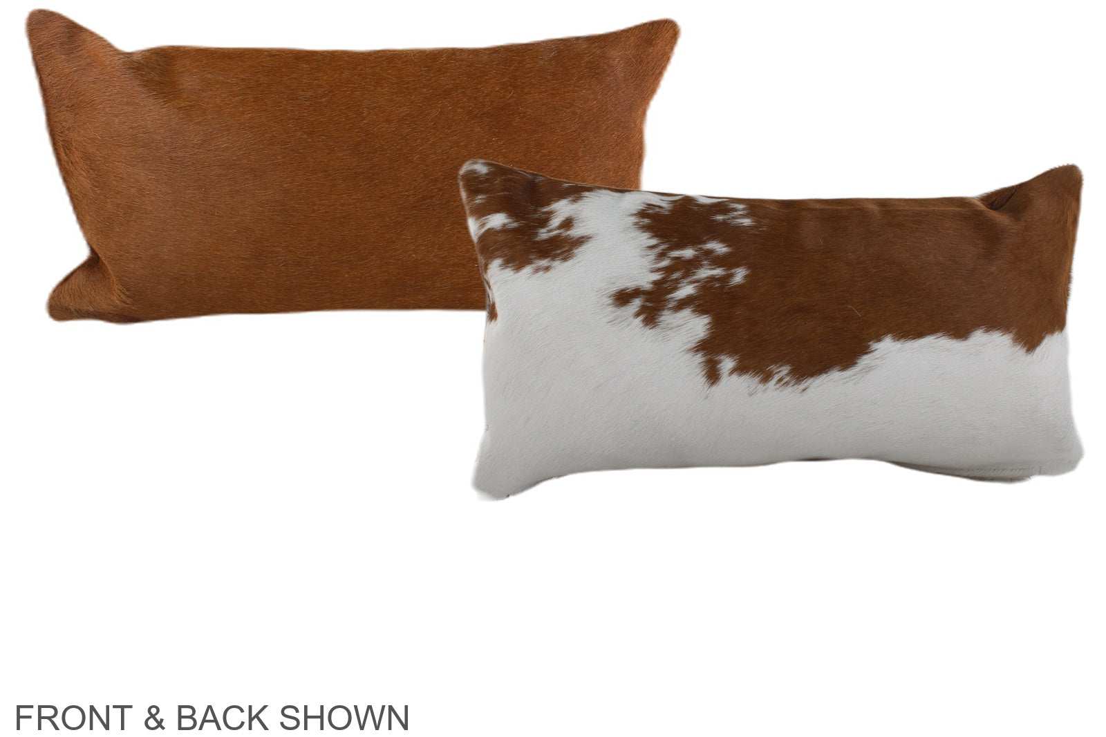 Brown and White Cowhide Pillow #A38058
