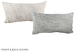 Grey 12"x22" Brazilian Cowhide Pillow #A38059 by Hudson Hides