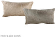 Champagne 12"x22" Brazilian Cowhide Pillow #A38065 by Hudson Hides
