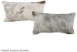 Grey 12"x22" Brazilian Cowhide Pillow #A38067 by Hudson Hides