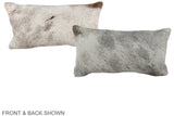 Grey 12"x22" Brazilian Cowhide Pillow #A38067 by Hudson Hides