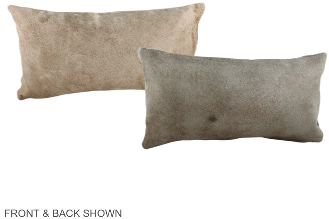 Taupe 12"x22" Brazilian Cowhide Pillow #A38086 by Hudson Hides