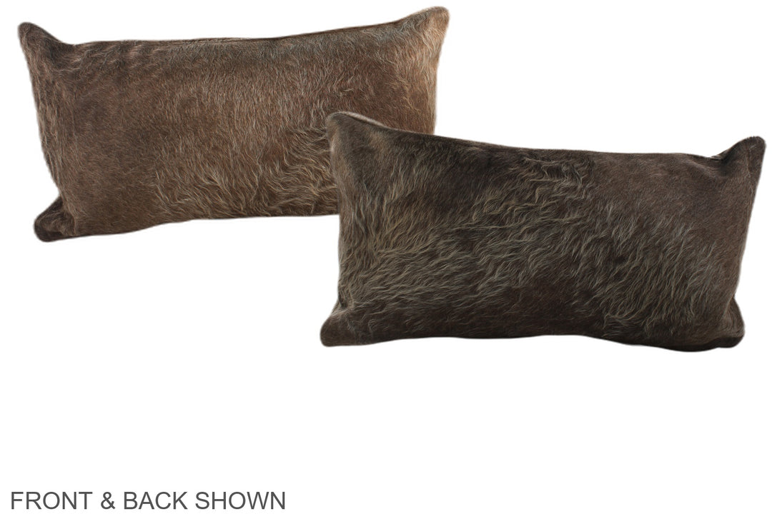 Taupe 12"x22" Brazilian Cowhide Pillow #A38101 by Hudson Hides