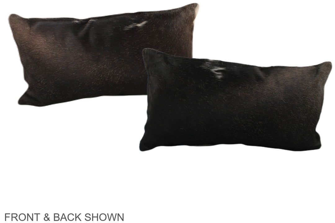 Chocolate 12"x22" Brazilian Cowhide Pillow #A38110 by Hudson Hides
