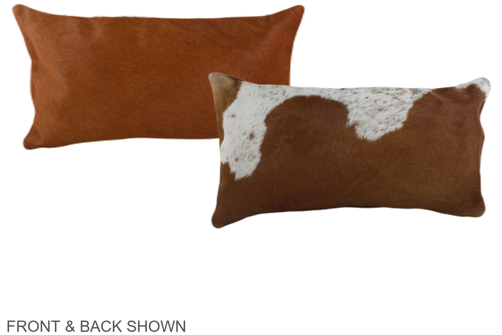 Brown and White Cowhide Pillow #A38118