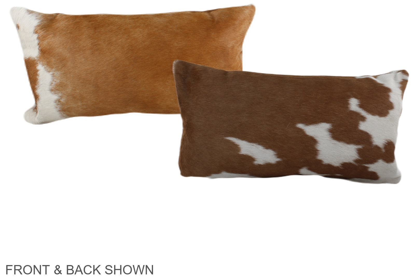 Brown and White Cowhide Pillow #A38120