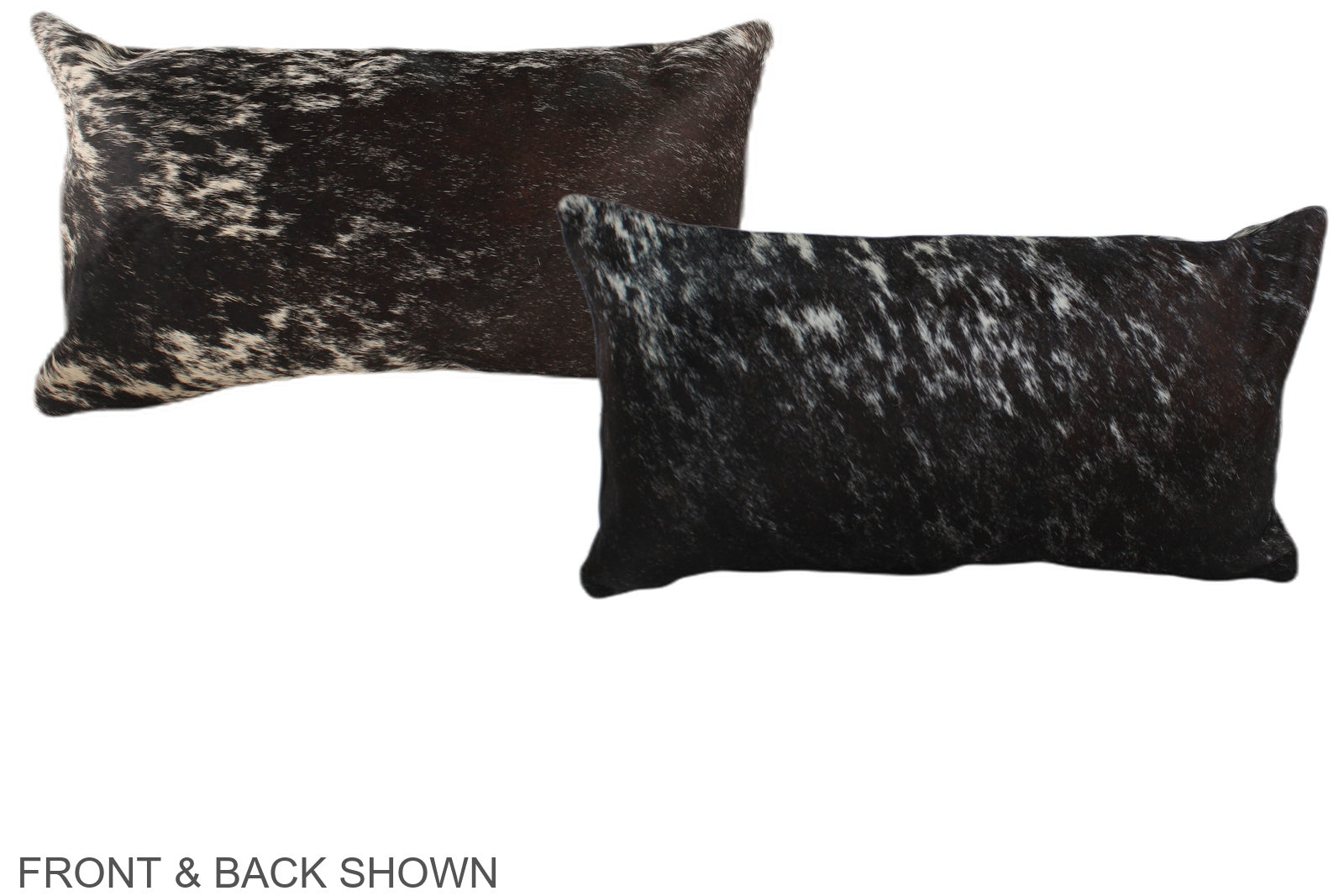 Salt and Pepper Brown Cowhide Pillow #A38128