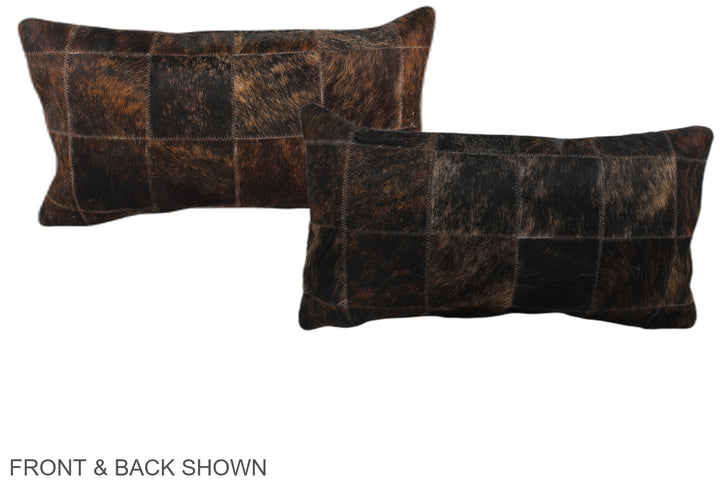 Patchwork 12"x22" Brazilian Cowhide Pillow #A38132 by Hudson Hides