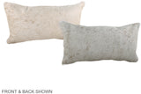 Grey 12"x22" Brazilian Cowhide Pillow #A38139 by Hudson Hides
