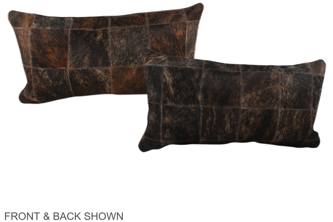 Patchwork 12"x22" Brazilian Cowhide Pillow #A38141 by Hudson Hides