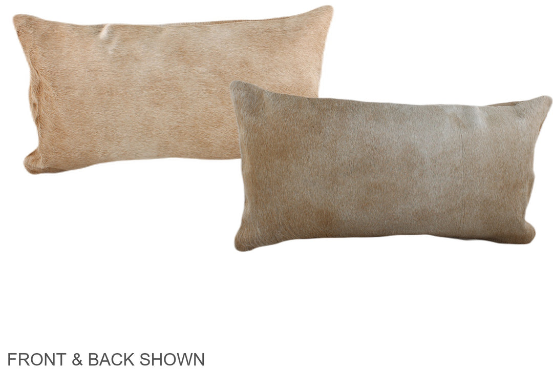 Beige 12"x22" Brazilian Cowhide Pillow #A38144 by Hudson Hides